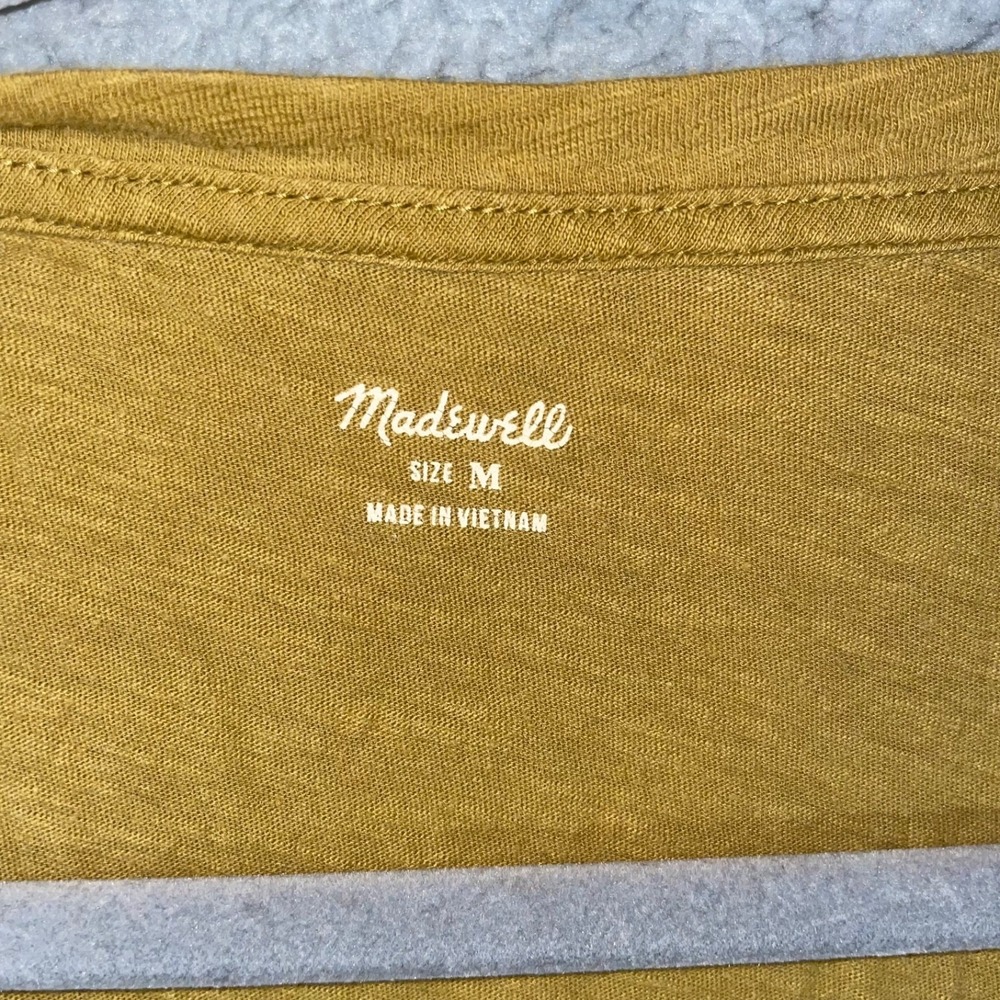 Madewell Pocket Tank Top Women Medium V Neck Sleeveless Basic Academia Relaxed‎ - Picture 7 of 12